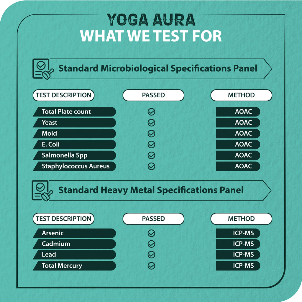 Yoga Aura Ashwagandha + L-Theanine + Magnesium Tri-Formula Capsules | Calm Focus & Relaxation Support